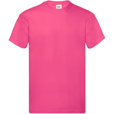 Fruit of the Loom Heren Origineel T-Shirt (Fuchsia)
