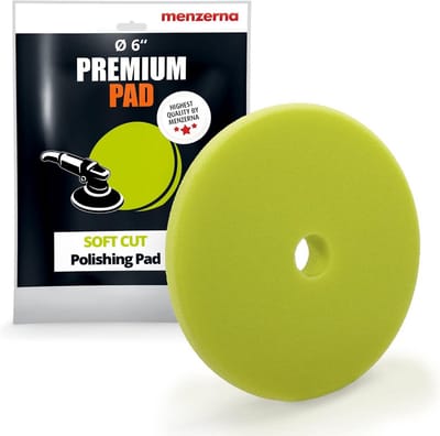 Polijstspons Soft Cut - Schuim Pad - Auto Polijsten - Veiligheidsrand - 150 mm - Groen