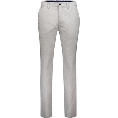 Gardeur Broek Tonic Easy Flanel Comfort Stretch Wool Look Licht Grijs / male