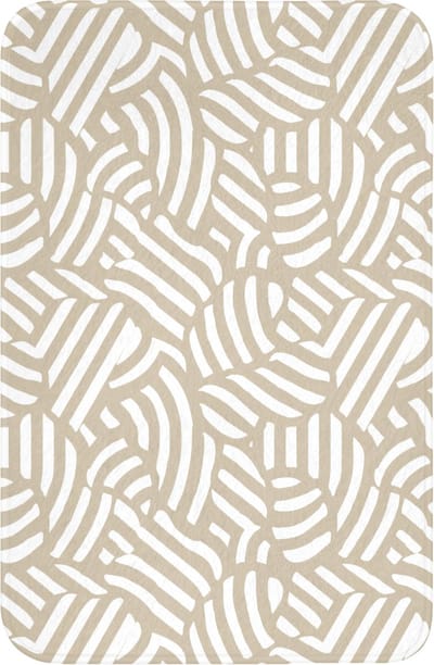 WC mat 40x60 cm - Antislip - Abstract - Modern - Beige - Toiletmat - Vloermat - Douchemat - Toilet tapijt - Toiletmatten
