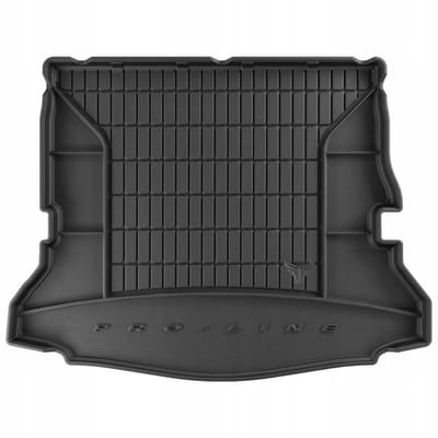 Frogum DryZone - Kofferbakmat / Bagagemat - Geschikt voor Renault Espace V 2014-2022 - 7 personen (3de zitrij ingeklapt) - Organizer Functie - TPE Rubber - Zwart