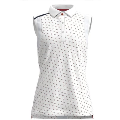 Forelson Dames/Dames Buckland Patroon Poloshirt (Wit)