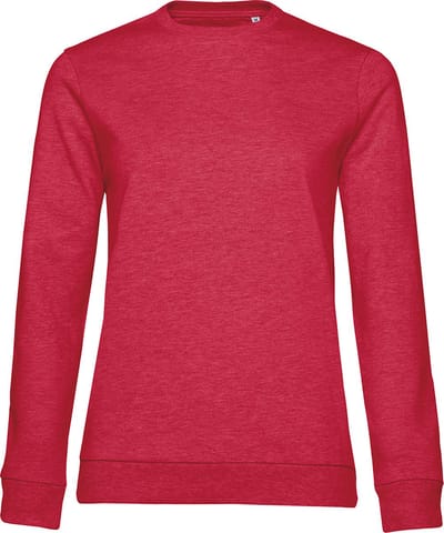 Sweater 'French Terry/Women' B&C Collectie maat L Heather Rood