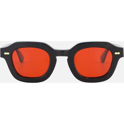 In Gold We Trust The Glass Black And Red Maat: OS | Zonnebrillen Outlet | Unisex | Zwart