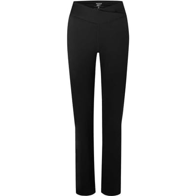 Reebok Plus-maat broeken met uitlopende pijpen voor dames (Zwarte nacht)