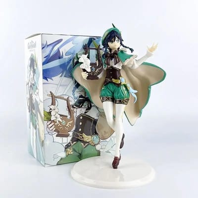 Anime Genshin Barbatos Figuur Anemo Wind Beeld Actiefiguren Genshin Impact Wendy Venti Figuurtje Verzameling PVC Model Speelgoed Cadeau With box