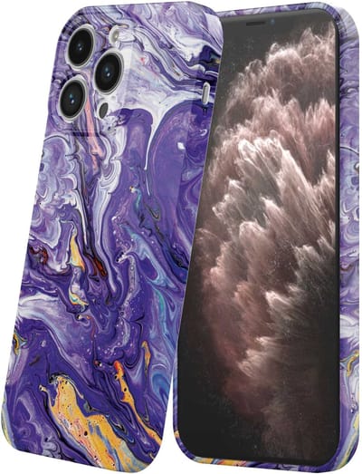 Smartphonica Telefoonhoesje Geschikt voor iPhone 11 Pro Max met Paars Goud Marmer Opdruk - Flexibel Softcase TPU - Backcover Case Paars Gold Marble Design geschikt voor iPhone 11 Pro Max