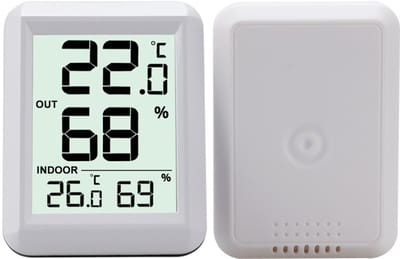 Draadloze thermometer hygrometer - binnen buiten - 100 m bereik