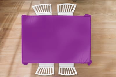 Tafelkleed - Tafellaken - 200x130 cm - Paars - Kleuren - Effen - Binnen en Buiten