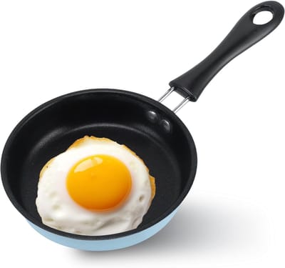 Mini 5 Inch Eieren Pan - Ronde, Niet Plakkerige Koekenpan voor Inductiekookplaat