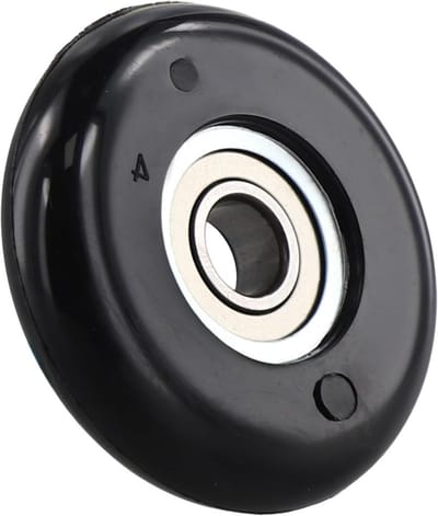 Roeitrainer Wiel - Vervangingswiel Zitje - Fitness Apparaten - Koolstofstalen Lagers - 43 mm Diameter - Zwart