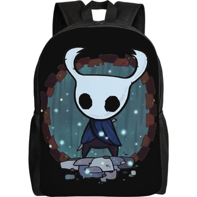 Hollow Knight Silksong Rugzak voor Mannen Vrouwen Middelbare School Zakelijke Dagrugzak Gaming Laptop Computer Schoudertas met Zak