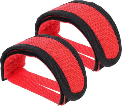 Pedal straps - 1 paar - Fietspedalen Bands Voeten Set - Nylon - Fietspedalen Race - Universeel pedalen met riempjes - Fiets accessoires - Verstelbaar - 45×5.5cm - Rood