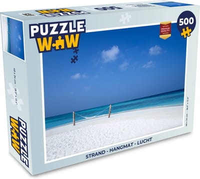 Puzzel Strand - Hangmat - Lucht - Legpuzzel - Puzzel 500 stukjes