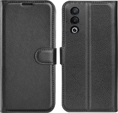 Coverup Hoesje - Geschikt voor OPPO A80 Hoesje - Coverup Book Case - Zwart