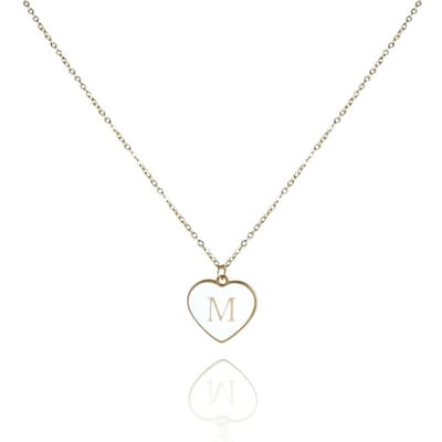 14k goud vergulde ketting letter M/ collier/ verjaardags cadeau/ liefde/ roestvrijstaal/ stijlvol sieraad/