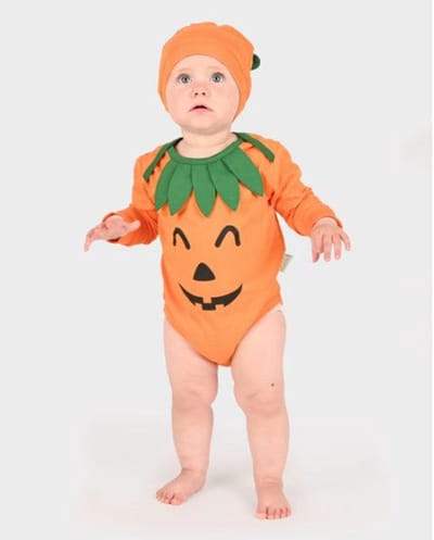 Den Goda Fen Verkleedkledij Pompoen Body - 74-80cm - 6-12 maanden