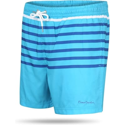 Pierre Cardin - Heren Zwembroeken Swim Short Stripe - Blauw - Maat S