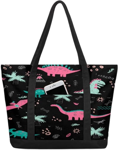 Dinosaurus Tas - Draagtas Schoudertas - Dagelijks Gebruik - Grote Capaciteit - 52 cm - Meerkleurig