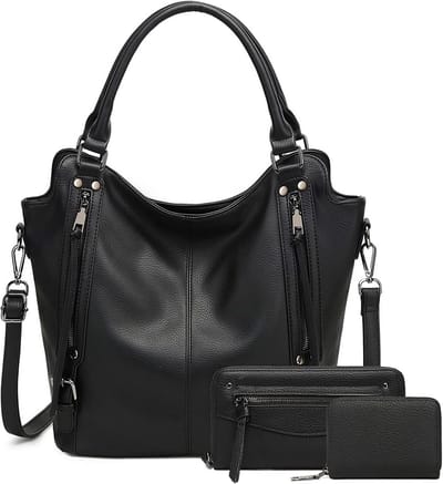 Luxe Dames Handtassen Set - Grote Portemonnee en Crossbody Schoudertas