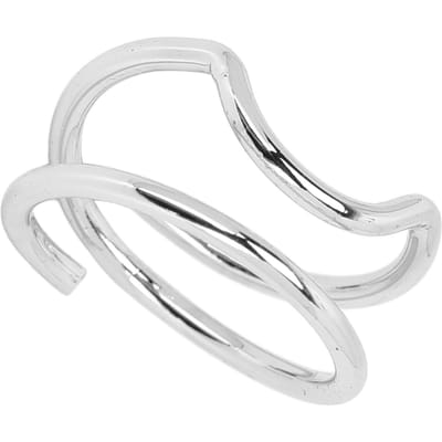 Bague Anneau pour Ongle Index Anneau Capuchon Métal Vintage Anneau de Couverture Charme Nail Art pour Ongle d'Orteil pour Femmes Filles3046 Blanc white