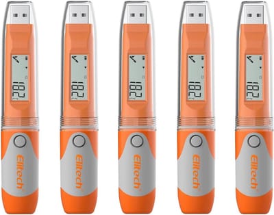 Draagbare USB Temperatuur Data Logger met 32000 Punten - Automatische PDF Rapportage