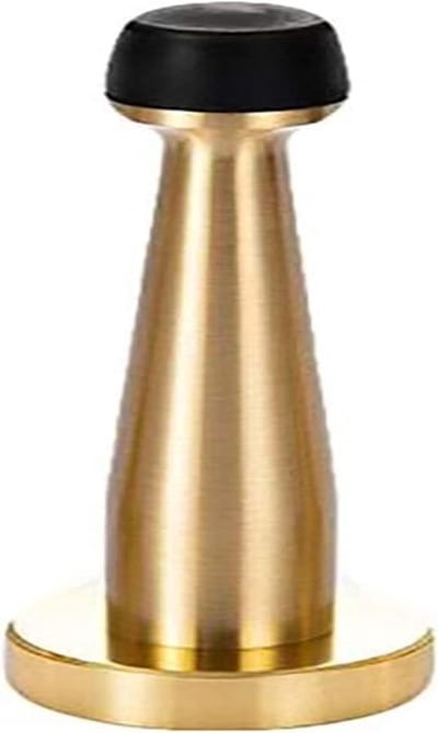 Deurstopper Koper - Deurhouder Wandmontage - Deur Open Houden - Anti-collision Rubber - 100mm - Goud