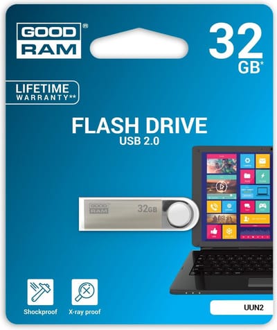 Goodram Usb 2.0 Pendrive Voor Computer, Laptop, Notebook, 32 Gb, Snel Schrijven