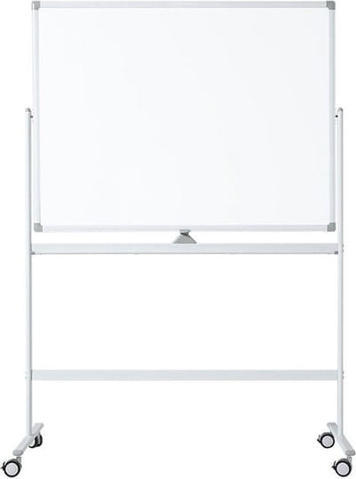 IVOL Verrijdbaar whiteboard - Dubbelzijdig en magnetisch - 90x120 cm - Wit