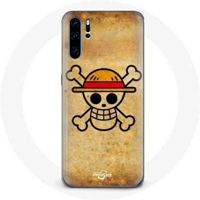 Coque pour Huawei P30 One Piece Manga Tete de Mort