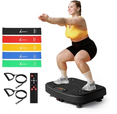 Oefenmachine voor Lymfedrainage en Gewichtsverlies - Trillingsplaat tot 181 kg voor Hele Lichaam Workout