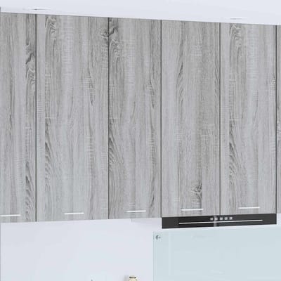vidaXL - Hangkast - Grijs - Sonoma - 30 - x - 31 - x - 100 - cm - Bewerkt - hout