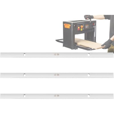 VEVOR Vervangend Schaafmes HSS Schaafmachine 33,1 x 1,65 x 0,2 cm Stroken Schaafmes Geschikt voor ca. 32 & 33 cm Schaafdikte Schaafmachine Schaafmes 40° Hellingshoek voor het Schaven van Hout, Bamboe, Voering Nylon etc.