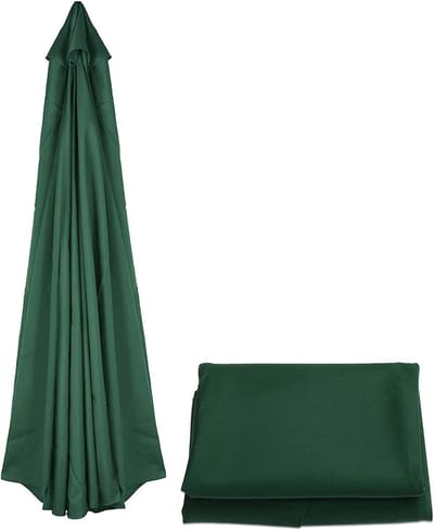 Famanu - Parasol Vervangend Doek voor 8-armige Zweefparasol (Kleur: Groen)