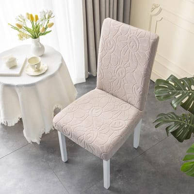 Housse de Chaise Épaisse Élastique Housse de Siège Table à Manger Ménage Salon Housse de Tabouret Housse de Chaise Tissu One Size