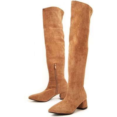 Bota Alta De Tacón Para Mujer.  Montevita  Botavitta2  94637 36 bruin