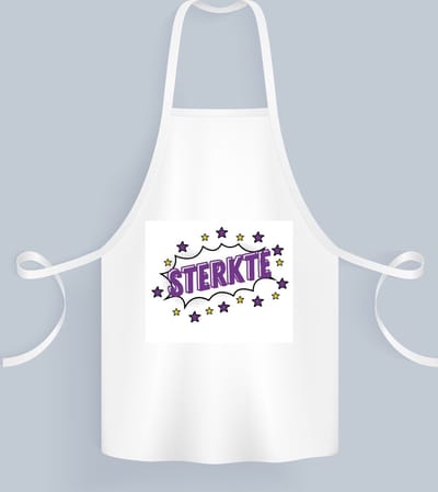 Akyol - sterkte Keukenschort - Beterschap - motivatie - beterschap cadeau - kado - moeilijke tijd - 82 bij 71 cm