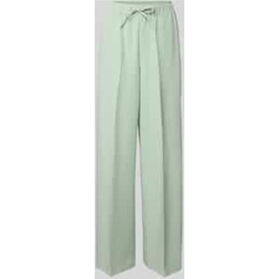 Loose fit wide leg paperbagbroek met tunnelkoord