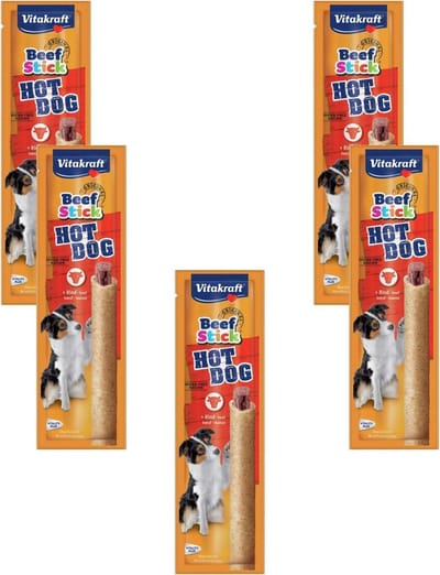 Vitakraft Beefstick Hot Dog Rund - Hond - Snack - 5 x 30 gr