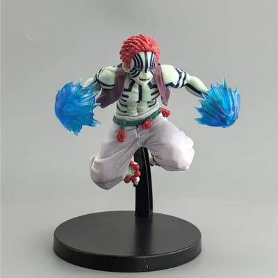 5 stuks Anime Model Demon Slayer Figuren Slayer Akaza Pop Figuur Krijger Actiefiguur Figuur Speelgoed Anime Figuur Figuur Auto Pop gray