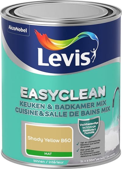 Levis - Easyclean Keuken & Badkamer Mix - Shady Yellow B60 - Mengverf - 1 L