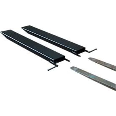 Vorkverlenging voor transportwerktuigen, open uitvoering, L 1600 x B 120 x 40 mm, zwart