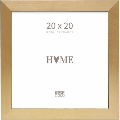 Deknudt Frames fotolijst S47BB2 - goud - zwarte boord - foto 20x20 cm