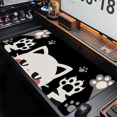 XXL Gaming Muismat 80x40 cm - Waterafstotend Bureauonderlegger met Genaden Randen voor PC en Laptop