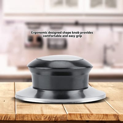 Dailygoods- Dekselknop Hittebestendig - Universele Dekselgreep - Vervangende Onderdelen - 5 Stuks - Bakeliet/Metaal - Geschikt voor 6 mm Montagegat