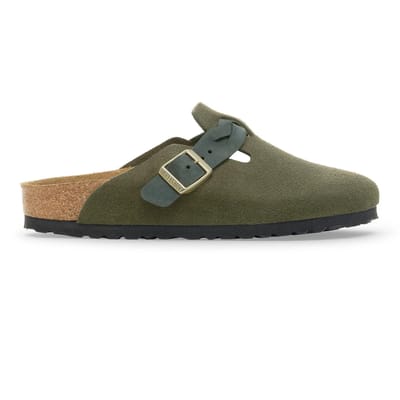 Gevlochten suède leren sandalen voor vrouwen Birkenstock Boston