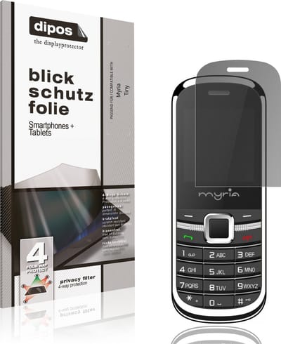 dipos – Matte Privacy Screenprotector geschikt voor Myria Tiny | Anti-Spy Beschermfolie
