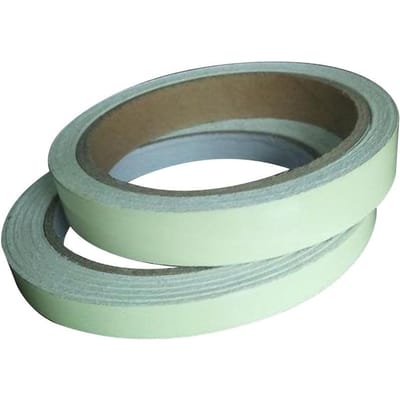 1 Rouleau Ruban Lumineux Fluorescent Vert, Autocollant Avertissement Incendie pour Marche d'Escalier, Bande de Sécurité Autocollante en Forme de U Anti-Collision pour Scène et Joint de Porte 3cm*5m vert