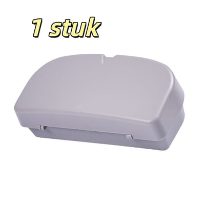 1 stuk - Opbergdoos voor zonnebrillen - Autoaccessoires - Universele brillenkoker voor het niet beschadigen van zonnebrilmonturen - 17*8,2*5,7 cm - Grijs