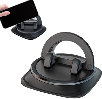 carmdering - Autohouder - Telefoonhouder - Mobiele houder - 360° draaibaar, anti-slip, geen lijm nodig - Klem voor telefoons 6-15 mm - Stevig en veilig, ideaal voor navigatie - Eenvoudig te installeren en schoon te maken